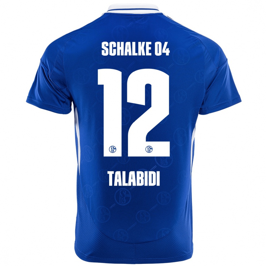 Kids Football Malik Talabidi #12 Royal Blue Home Jersey 2024/25 T-Shirt