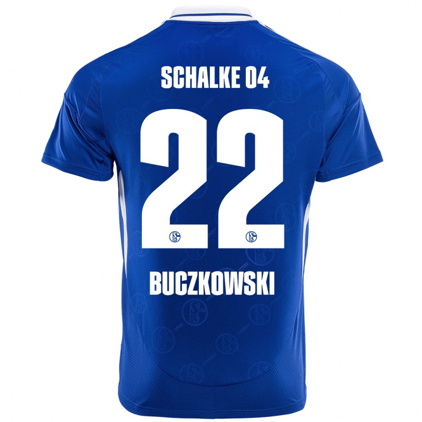 Kids Football Philip Buczkowski #22 Royal Blue Home Jersey 2024/25 T-Shirt