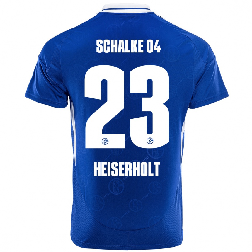 Kids Football Finn Heiserholt #23 Royal Blue Home Jersey 2024/25 T-Shirt