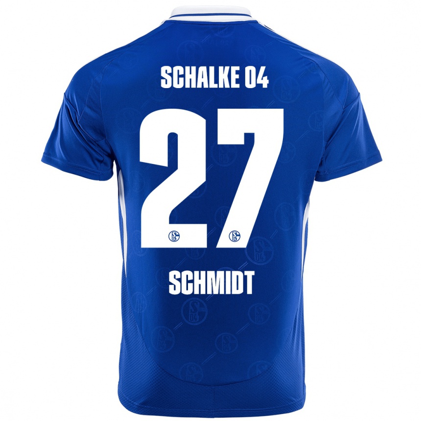 Kids Football Tim Schmidt #27 Royal Blue Home Jersey 2024/25 T-Shirt