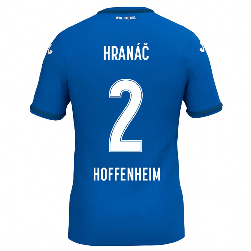 Kids Football Robin Hranac #2 Royal Blue Home Jersey 2024/25 T-Shirt