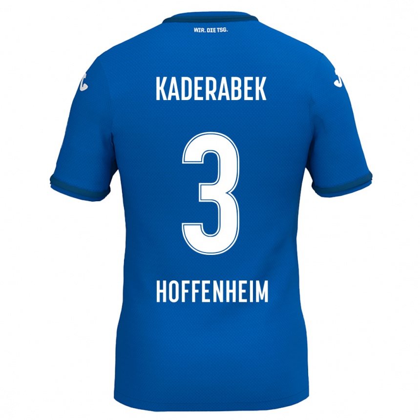 Kids Football Pavel Kaderabek #3 Royal Blue Home Jersey 2024/25 T-Shirt