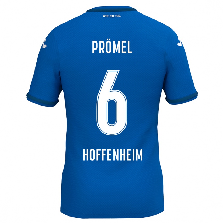 Kids Football Grischa Prömel #6 Royal Blue Home Jersey 2024/25 T-Shirt