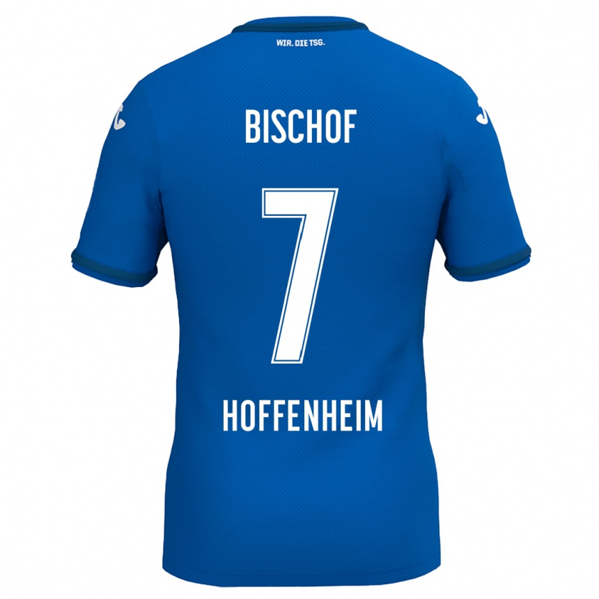 Kids Football Tom Bischof #7 Royal Blue Home Jersey 2024/25 T-Shirt