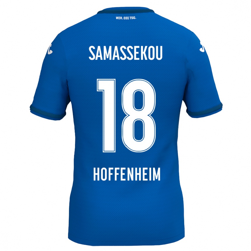 Kids Football Diadié Samassékou #18 Royal Blue Home Jersey 2024/25 T-Shirt