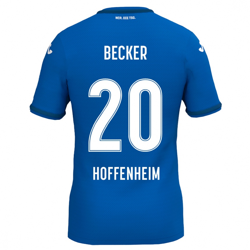 Kids Football Finn Ole Becker #20 Royal Blue Home Jersey 2024/25 T-Shirt