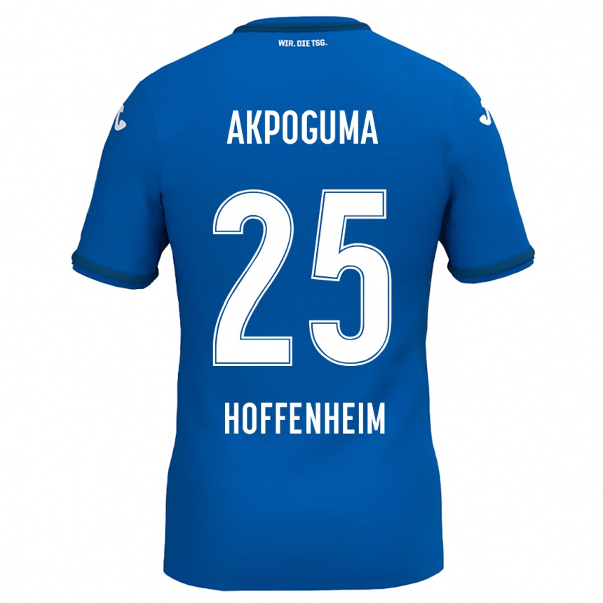 Kids Football Kevin Akpoguma #25 Royal Blue Home Jersey 2024/25 T-Shirt