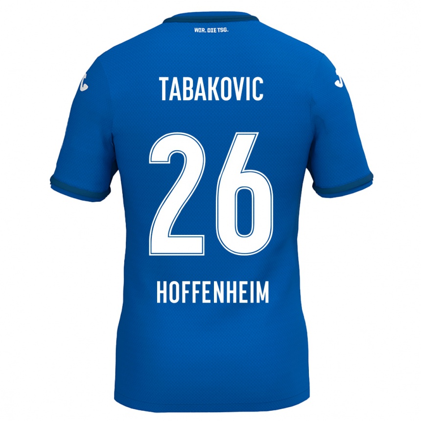 Kids Football Haris Tabakovic #26 Royal Blue Home Jersey 2024/25 T-Shirt