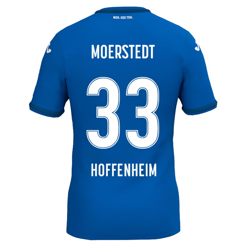 Kids Football Max Moerstedt #33 Royal Blue Home Jersey 2024/25 T-Shirt