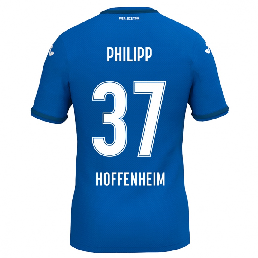 Kids Football Luca Philipp #37 Royal Blue Home Jersey 2024/25 T-Shirt