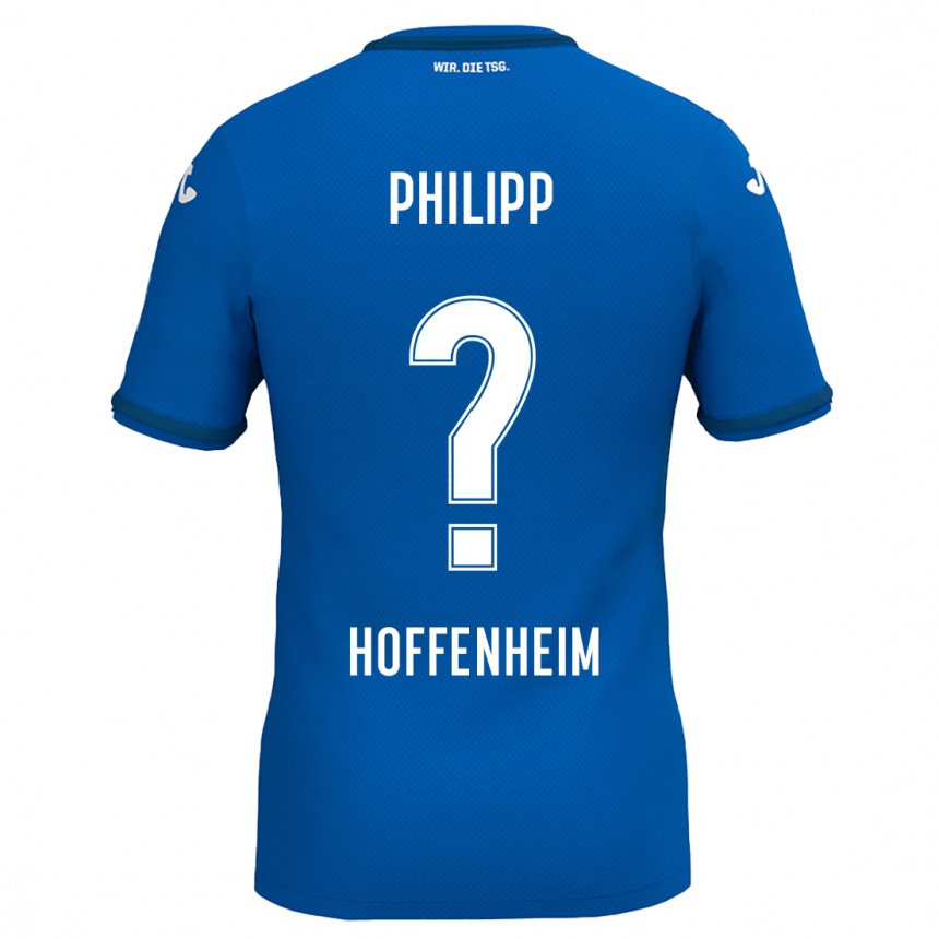 Kids Football Tim Philipp #0 Royal Blue Home Jersey 2024/25 T-Shirt