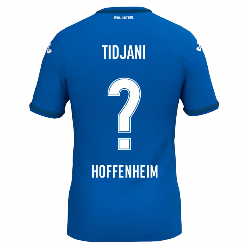 Kids Football Nouh Tidjani #0 Royal Blue Home Jersey 2024/25 T-Shirt