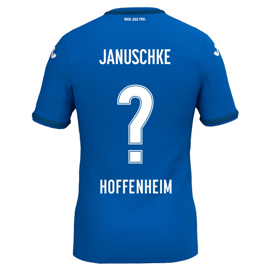 Kids Football Tim Januschke #0 Royal Blue Home Jersey 2024/25 T-Shirt