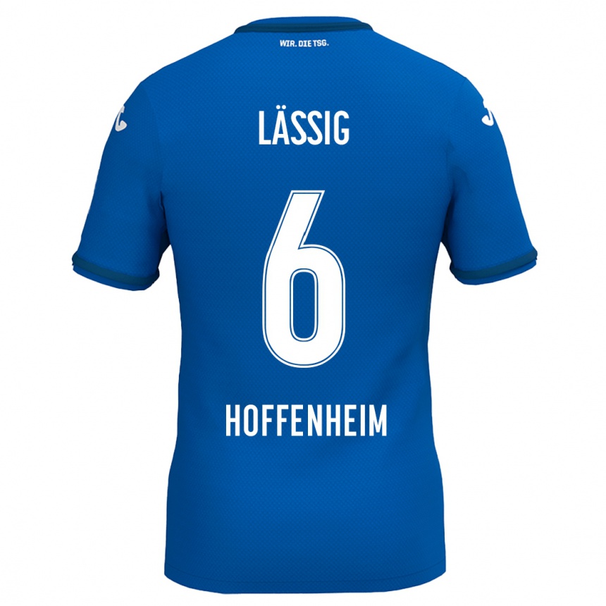 Kids Football Valentin Lässig #6 Royal Blue Home Jersey 2024/25 T-Shirt