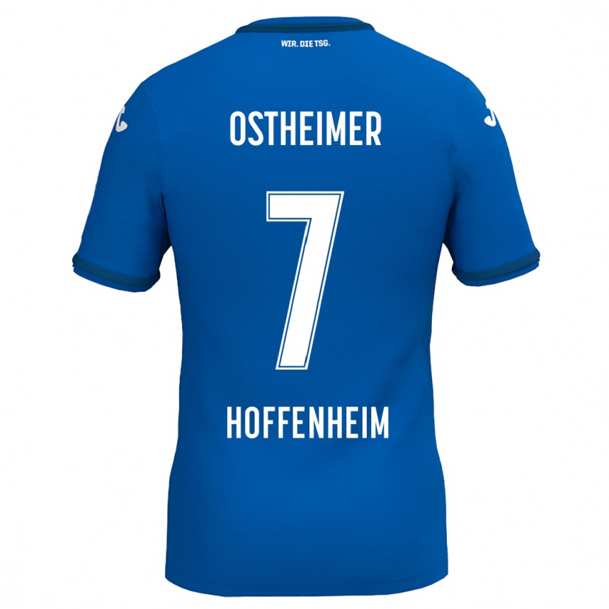 Kids Football Nevio Ostheimer #7 Royal Blue Home Jersey 2024/25 T-Shirt