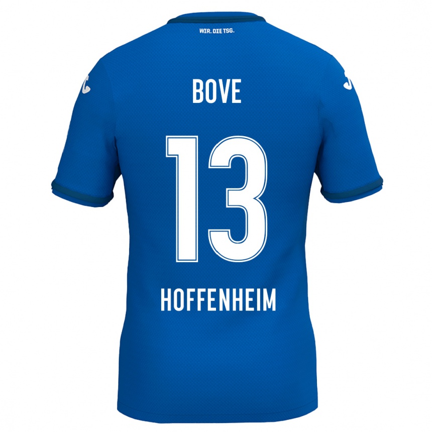 Kids Football Nevio Bove #13 Royal Blue Home Jersey 2024/25 T-Shirt