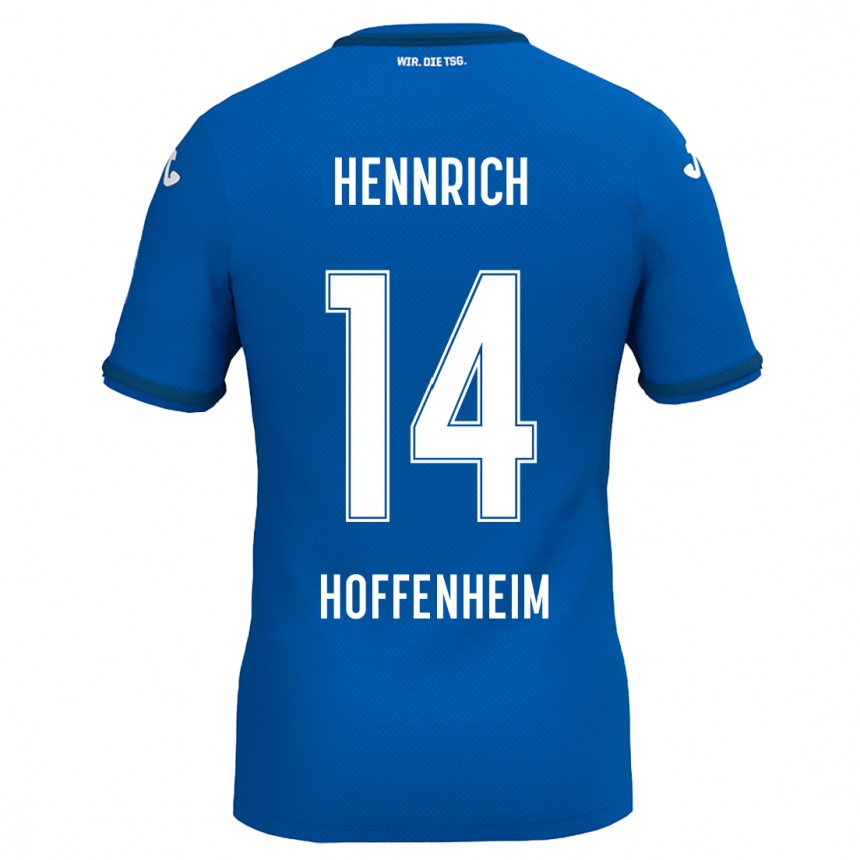 Kids Football Paul Hennrich #14 Royal Blue Home Jersey 2024/25 T-Shirt