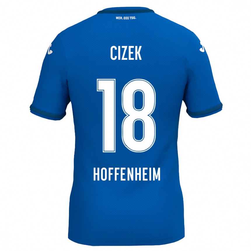 Kids Football Krystof Cizek #18 Royal Blue Home Jersey 2024/25 T-Shirt