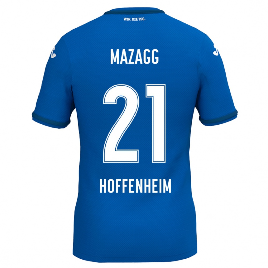 Kids Football Lukas Mazagg #21 Royal Blue Home Jersey 2024/25 T-Shirt