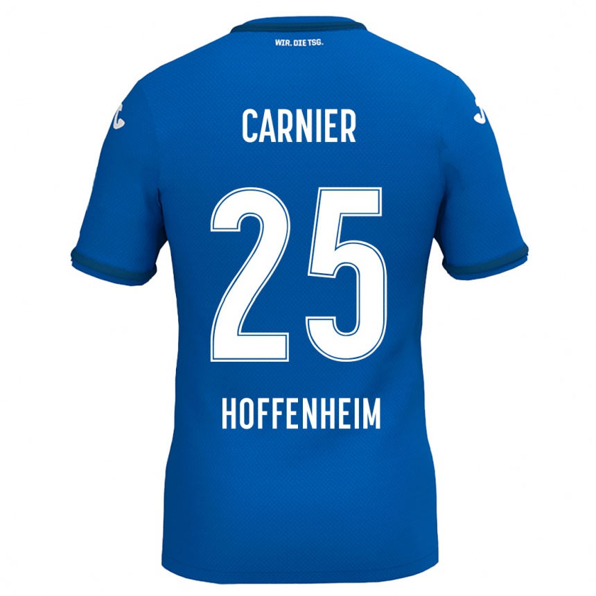 Kids Football Alekseï Carnier #25 Royal Blue Home Jersey 2024/25 T-Shirt