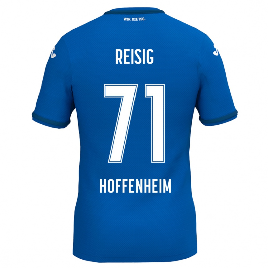 Kids Football Ruben Reisig #71 Royal Blue Home Jersey 2024/25 T-Shirt