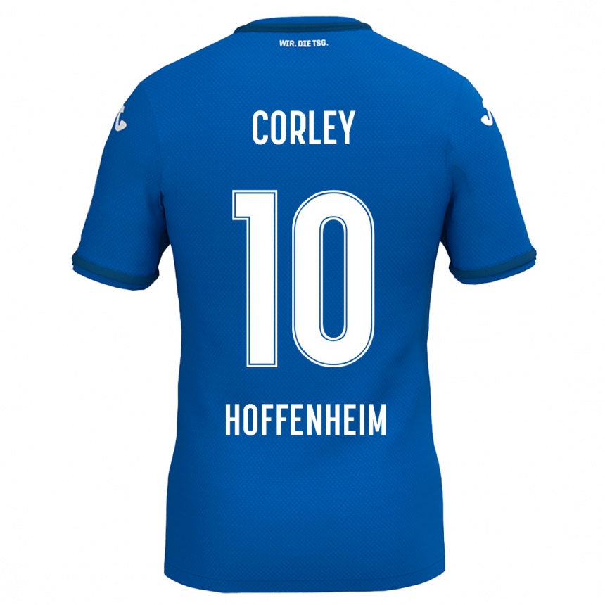 Kids Football Gia Corley #10 Royal Blue Home Jersey 2024/25 T-Shirt