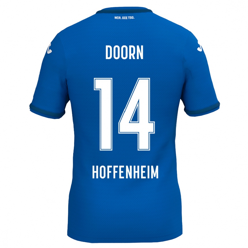 Kids Football Lisa Doorn #14 Royal Blue Home Jersey 2024/25 T-Shirt