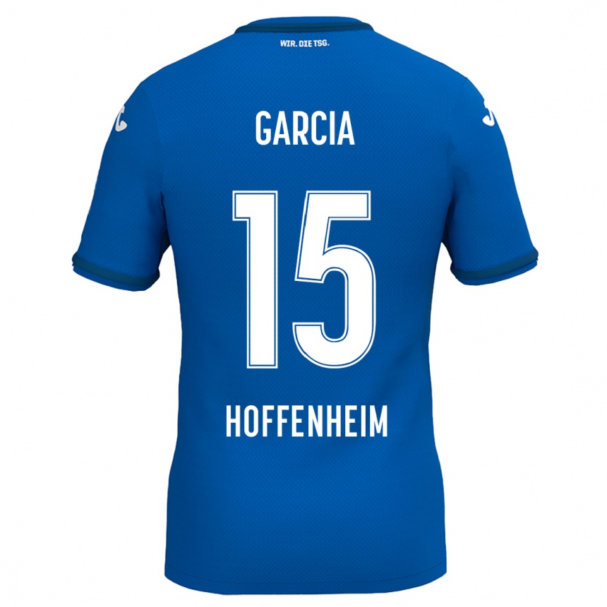 Kids Football Marta Cazalla Garcia #15 Royal Blue Home Jersey 2024/25 T-Shirt