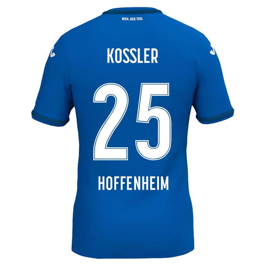 Kids Football Melissa Kössler #25 Royal Blue Home Jersey 2024/25 T-Shirt