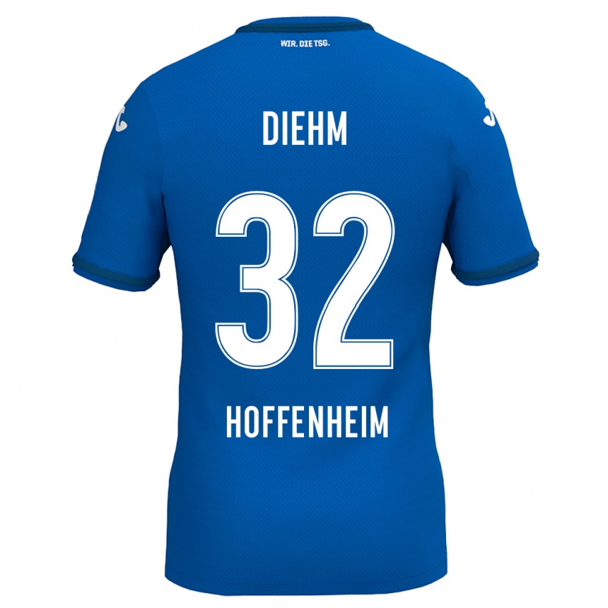 Kids Football Vanessa Diehm #32 Royal Blue Home Jersey 2024/25 T-Shirt