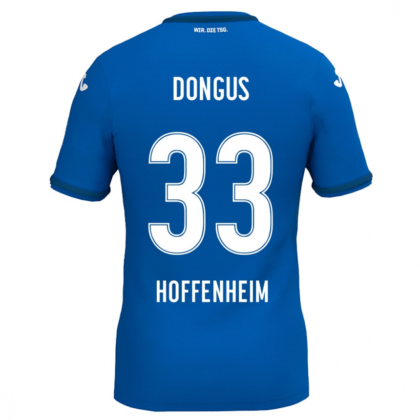 Kids Football Fabienne Dongus #33 Royal Blue Home Jersey 2024/25 T-Shirt