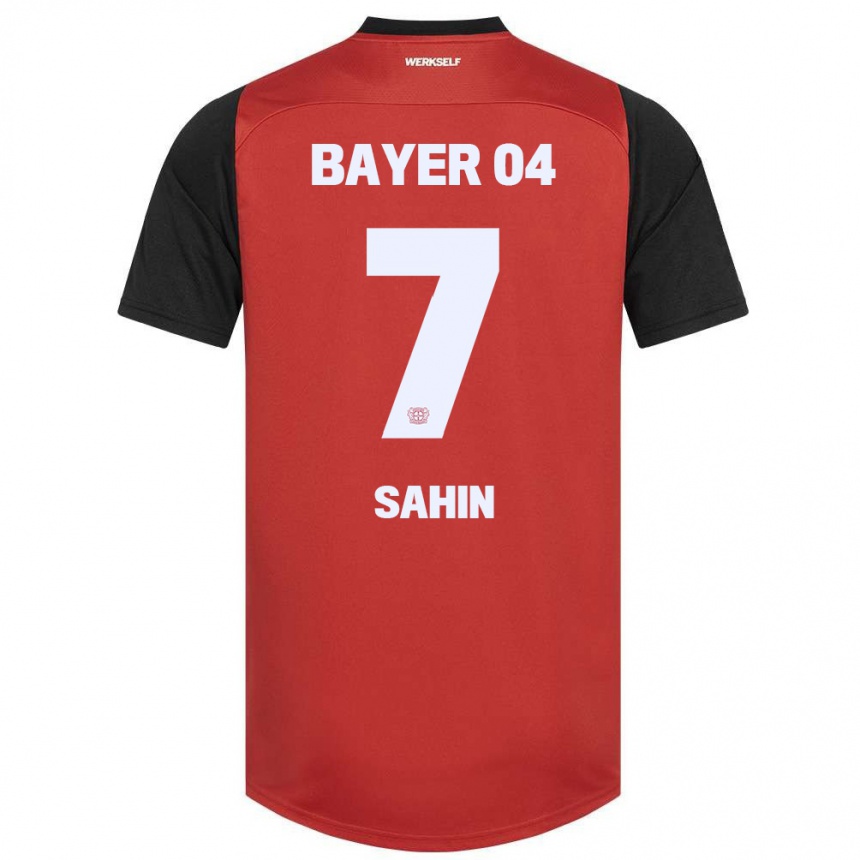 Kids Football Batuhan Sahin #7 Red Black Home Jersey 2024/25 T-Shirt