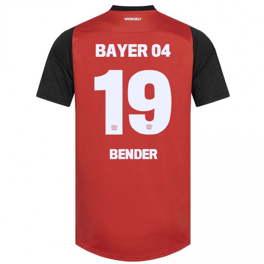 Kids Football Loreen Bender #19 Red Black Home Jersey 2024/25 T-Shirt