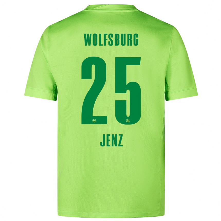 Kids Football Moritz Jenz #25 Fluorescent Green Home Jersey 2024/25 T-Shirt