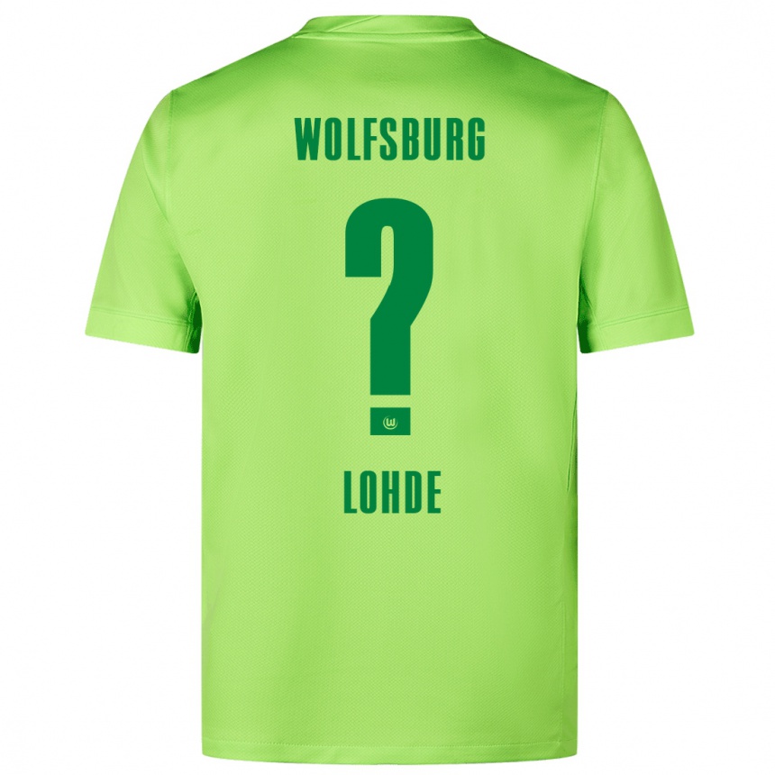 Kids Football Sven Lohde #0 Fluorescent Green Home Jersey 2024/25 T-Shirt