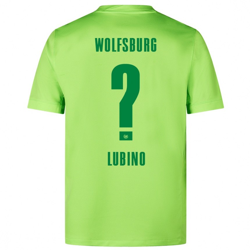 Kids Football Francesco Lubino #0 Fluorescent Green Home Jersey 2024/25 T-Shirt