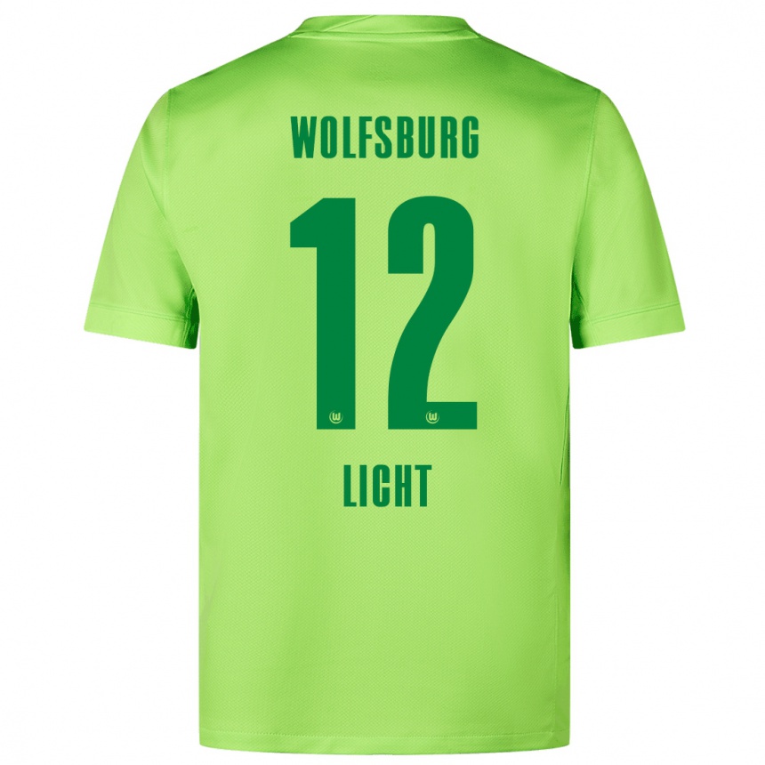 Kids Football Philipp Licht #12 Fluorescent Green Home Jersey 2024/25 T-Shirt