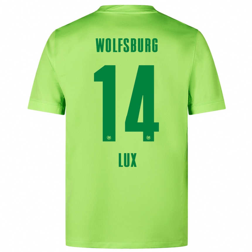 Kids Football Finn-Marco Lux #14 Fluorescent Green Home Jersey 2024/25 T-Shirt