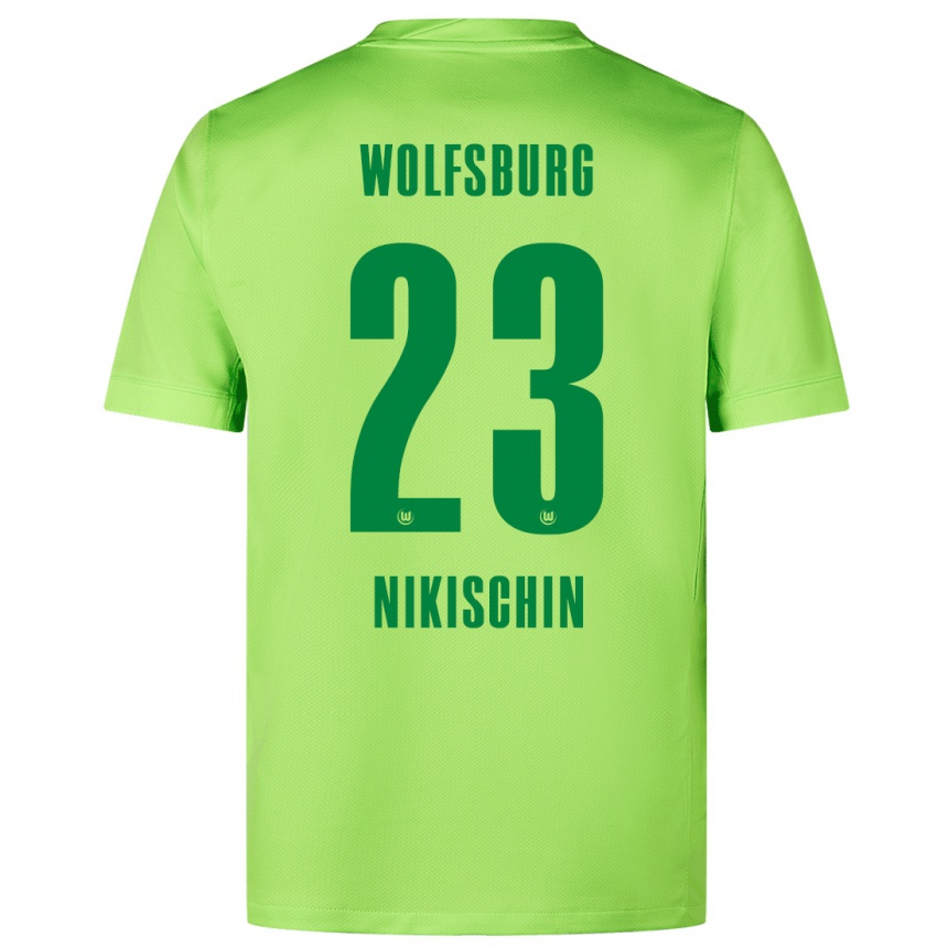 Kids Football Adrian Nikischin #23 Fluorescent Green Home Jersey 2024/25 T-Shirt