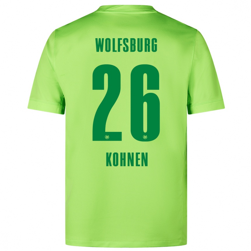 Kids Football Ben Kohnen #26 Fluorescent Green Home Jersey 2024/25 T-Shirt