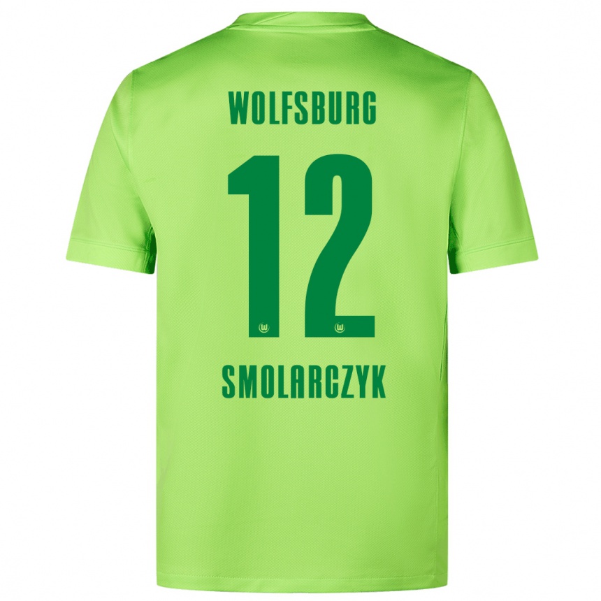 Kids Football Nelly Smolarczyk #12 Fluorescent Green Home Jersey 2024/25 T-Shirt