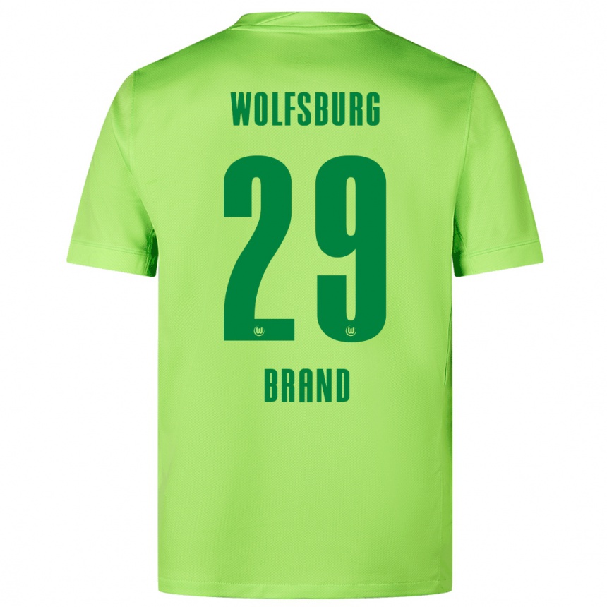 Kids Football Jule Brand #29 Fluorescent Green Home Jersey 2024/25 T-Shirt