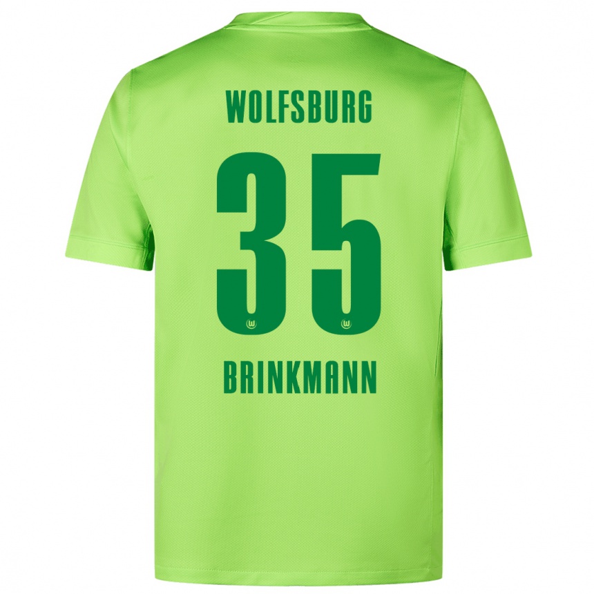 Kids Football Karla Brinkmann #35 Fluorescent Green Home Jersey 2024/25 T-Shirt