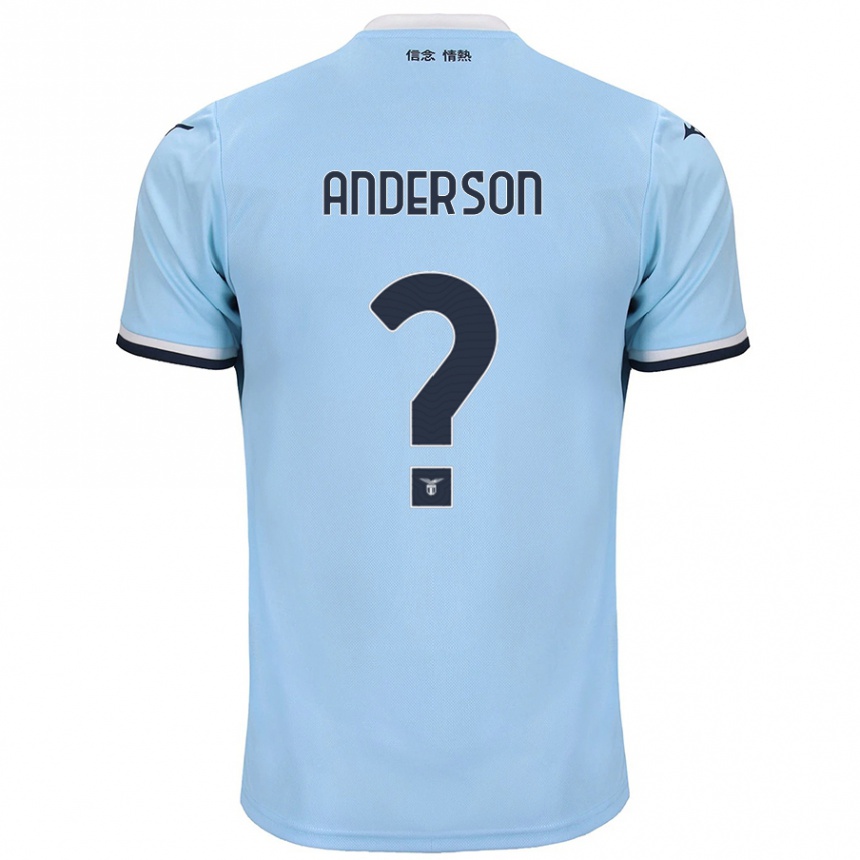 Kids Football André Anderson #0 Blue Home Jersey 2024/25 T-Shirt