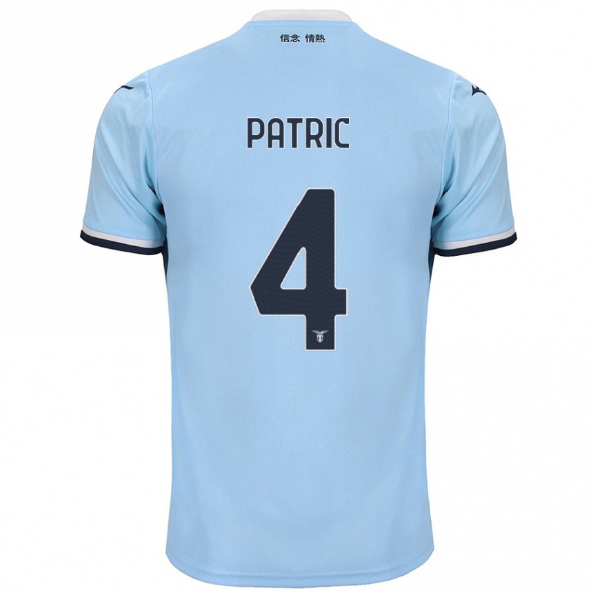 Kids Football Patric #4 Blue Home Jersey 2024/25 T-Shirt