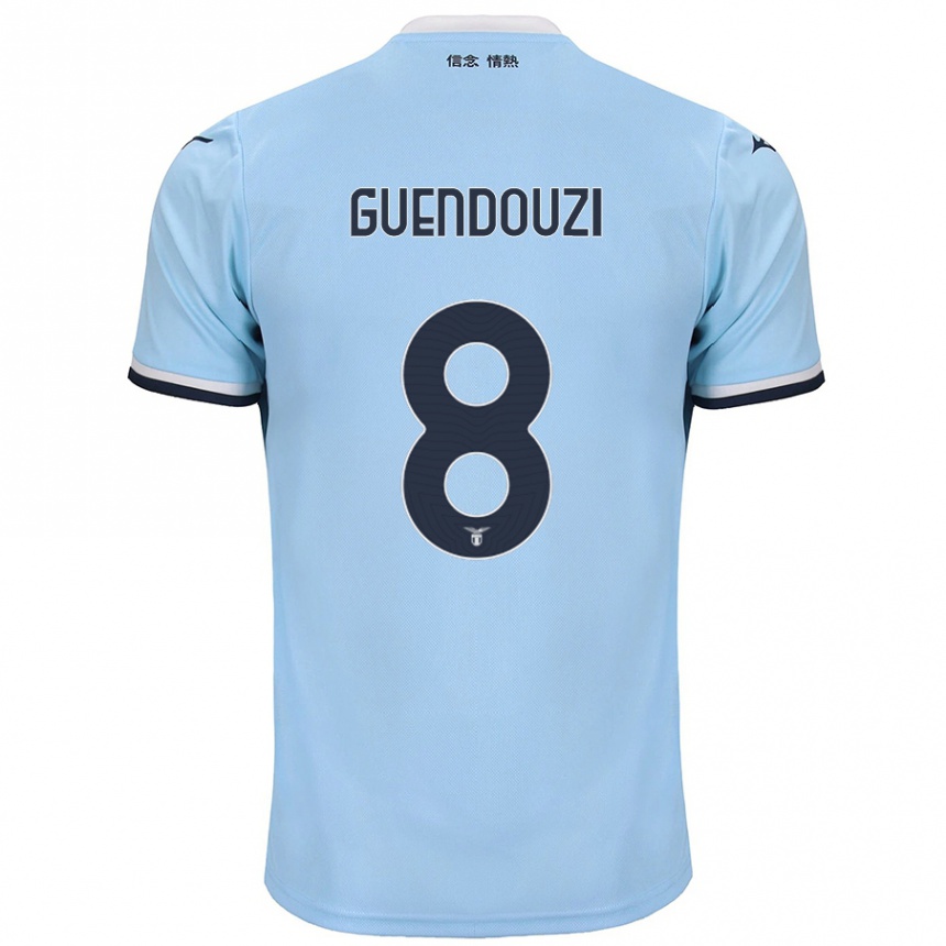 Kids Football Matteo Guendouzi #8 Blue Home Jersey 2024/25 T-Shirt