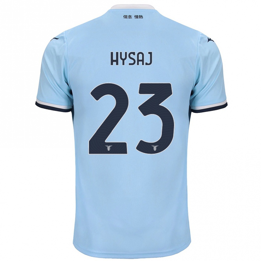 Kids Football Elseid Hysaj #23 Blue Home Jersey 2024/25 T-Shirt