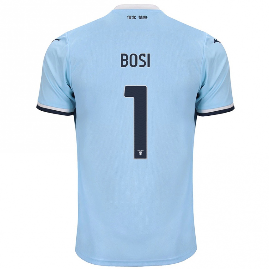 Kids Football Gioele Bosi #1 Blue Home Jersey 2024/25 T-Shirt