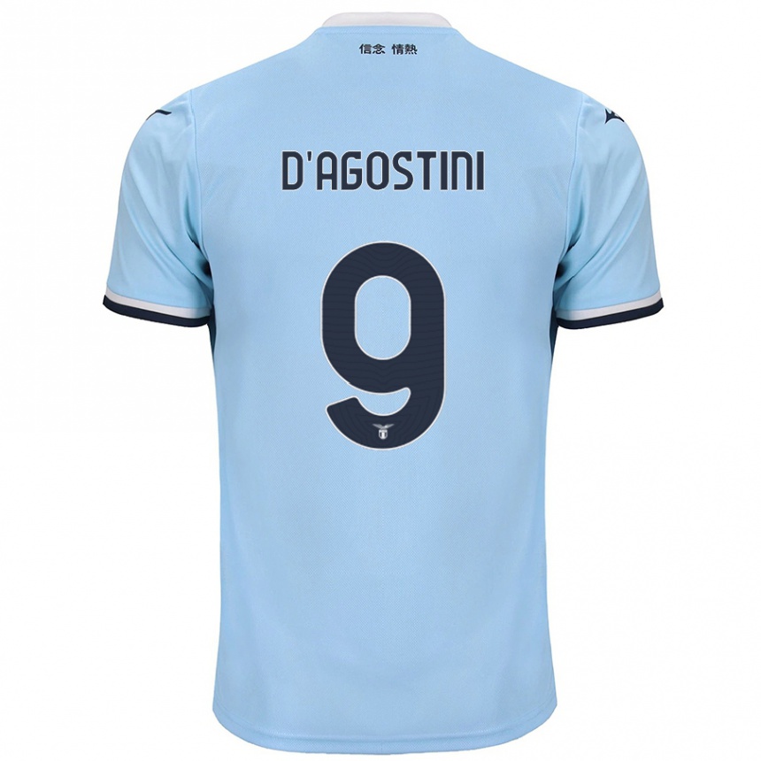 Kids Football Lorenzo D'agostini #9 Blue Home Jersey 2024/25 T-Shirt