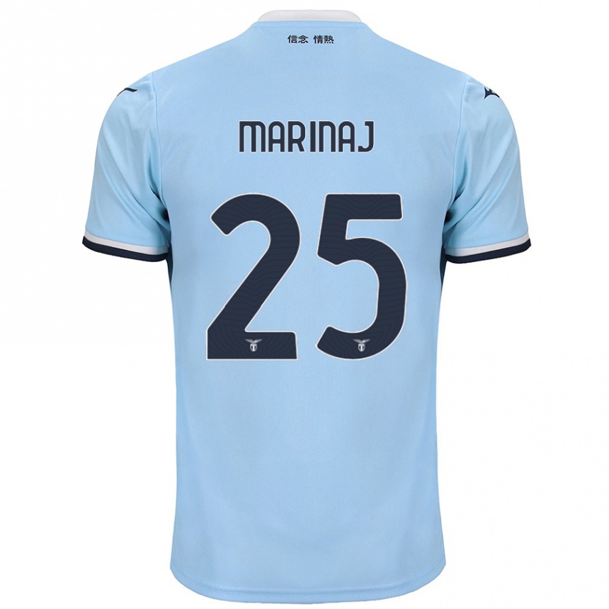 Kids Football Kledi Marinaj #25 Blue Home Jersey 2024/25 T-Shirt